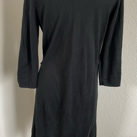 Limited Black Cowl Neck Sweater Dress MIDI Length,Size L - Picture 2 of 5